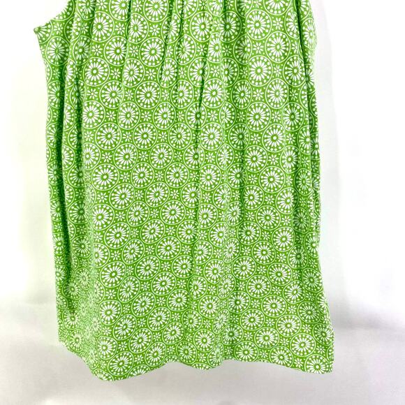 00s JONES NEW YORK SPORT Vintage Green Sleeveless Halter Medallion Print Top - Picture 8 of 9